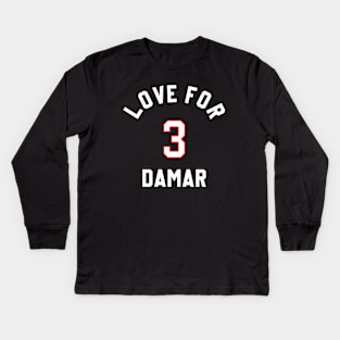 LOVE FOR 3 DAMAR Kids Long Sleeve T-Shirt